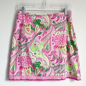 FIRM PRICE Island Republic Vintage Floral Y2K Mini Skirt Pink Green Size 6